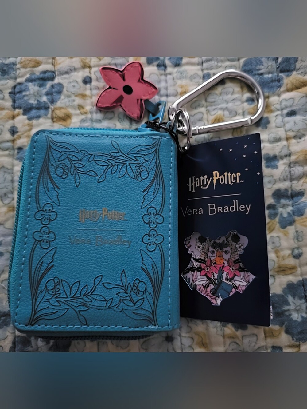 NWT! Vera Bradley X Harry Potter Herbology Book Bag Charm!